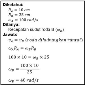 Contoh Soal Hubungan Roda Roda Fisika SMA dan Pembahasan - Belajarbos